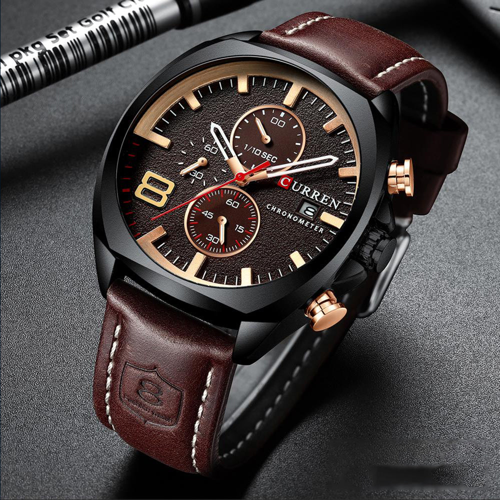 Curren Leather Chronograph