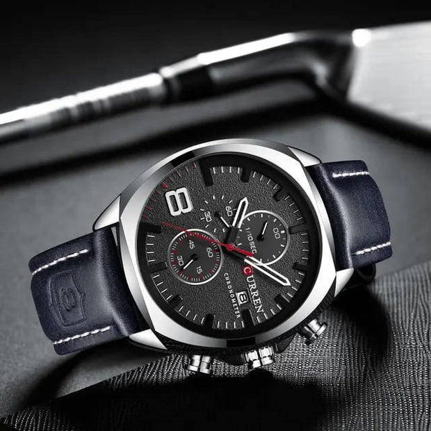 Curren Leather Chronograph