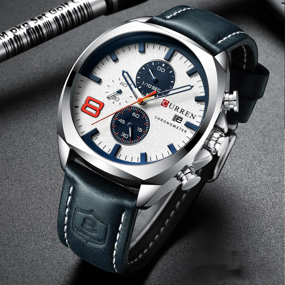 Curren Leather Chronograph