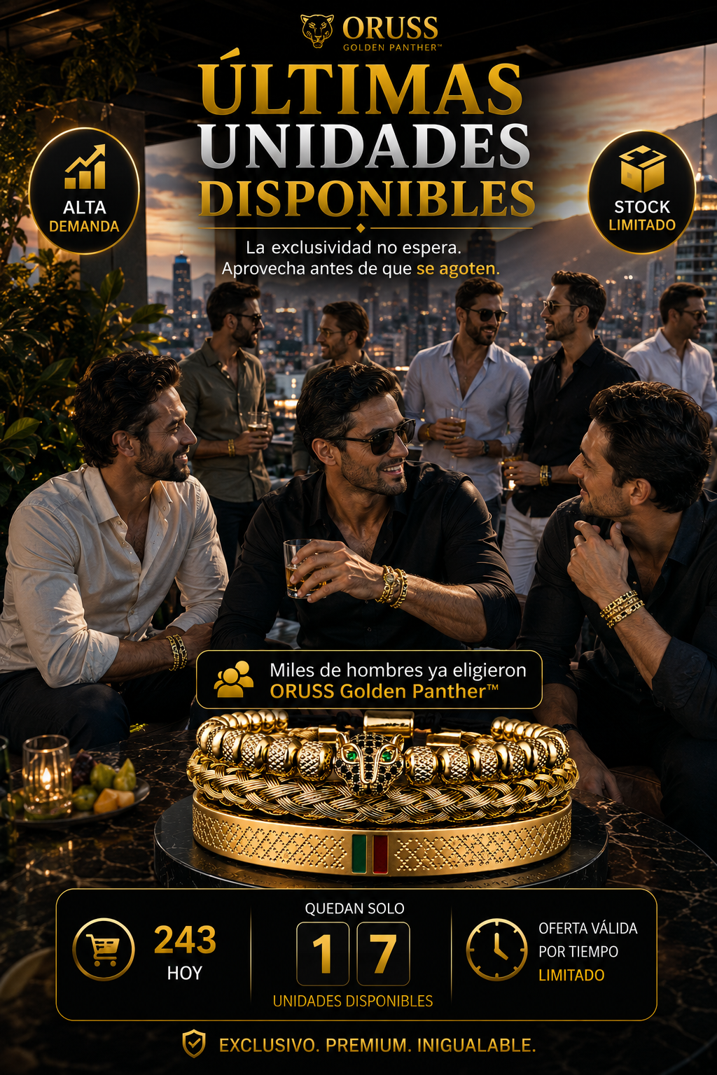 ORUSS Golden Panther™ – Set de Lujo Masculino