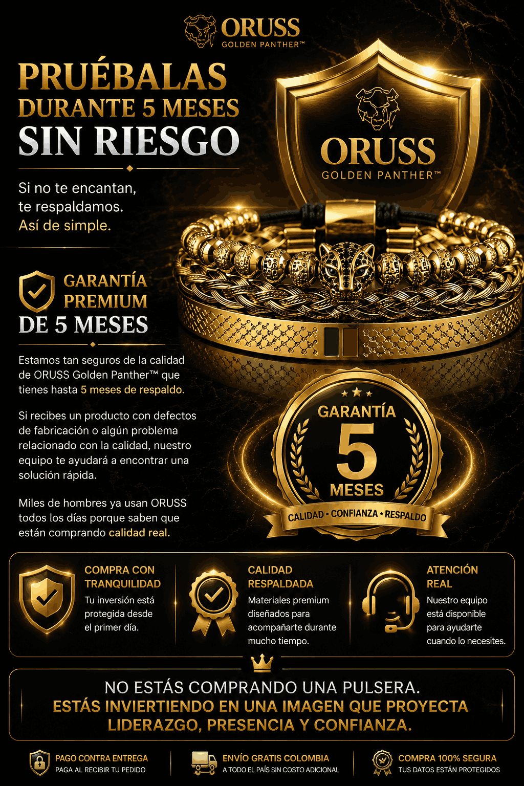 ORUSS Golden Panther™ – Set de Lujo Masculino