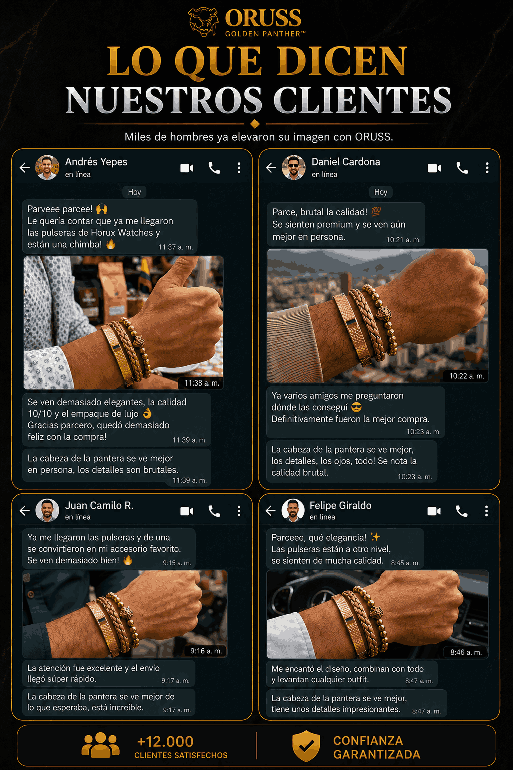 ORUSS Golden Panther™ – Set de Lujo Masculino