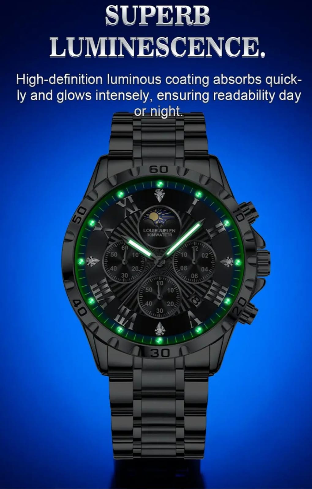 Louie Juelen Power Chrono — Elegancia que domina el tiempo