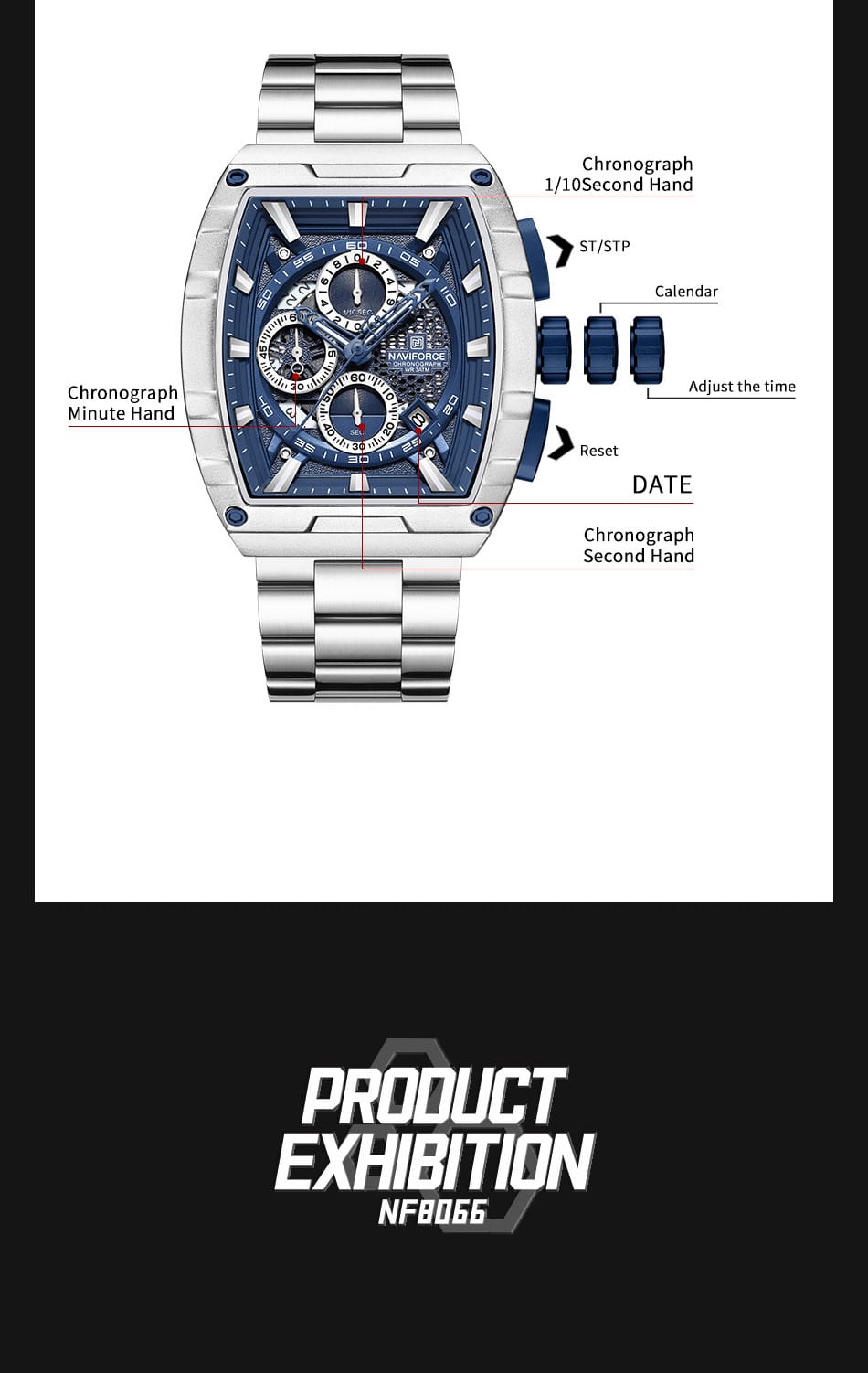 NAVIFORCE TITANIUM POWER™ NF8066