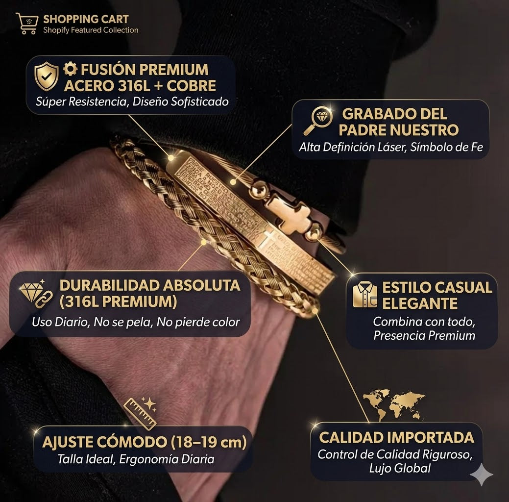Set Padre Nuestro Gold